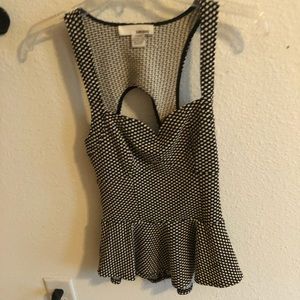 Cut out back tank top